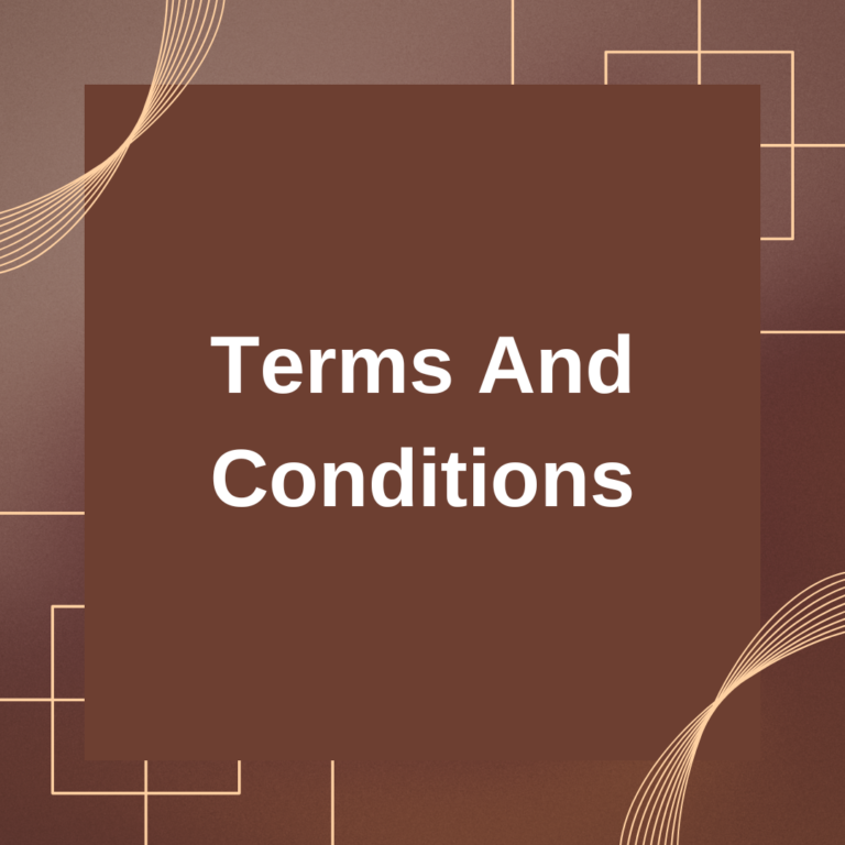 Terms And Condition